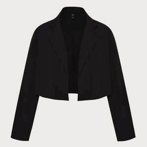 ⚡2/$20⚡1XL Plus Solid Open Front Blazer - SHEIN